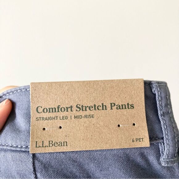 L.L.Bean‎ Women's Comfort Stretch Pants, Mid-Rise Straight-Leg Chino 6P - Picture 4 of 6